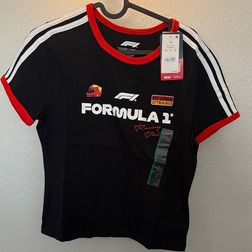 Formula 1 Black and Red Women's Short Sleeve Tee